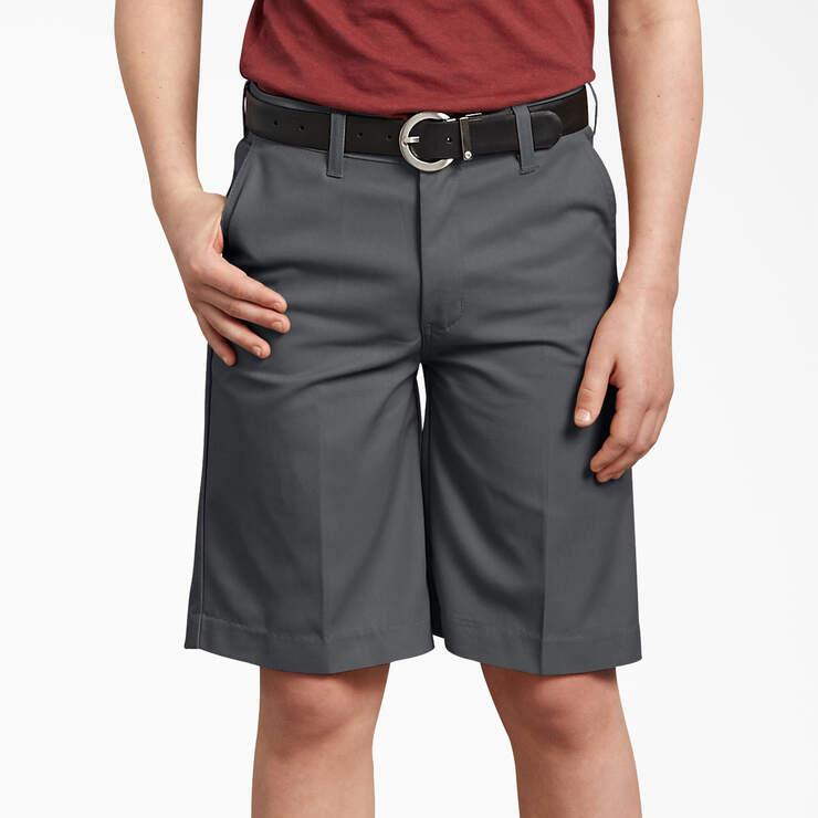 Boys' Classic Fit Shorts, 4-20 - Charcoal Gray (CH) image number 4