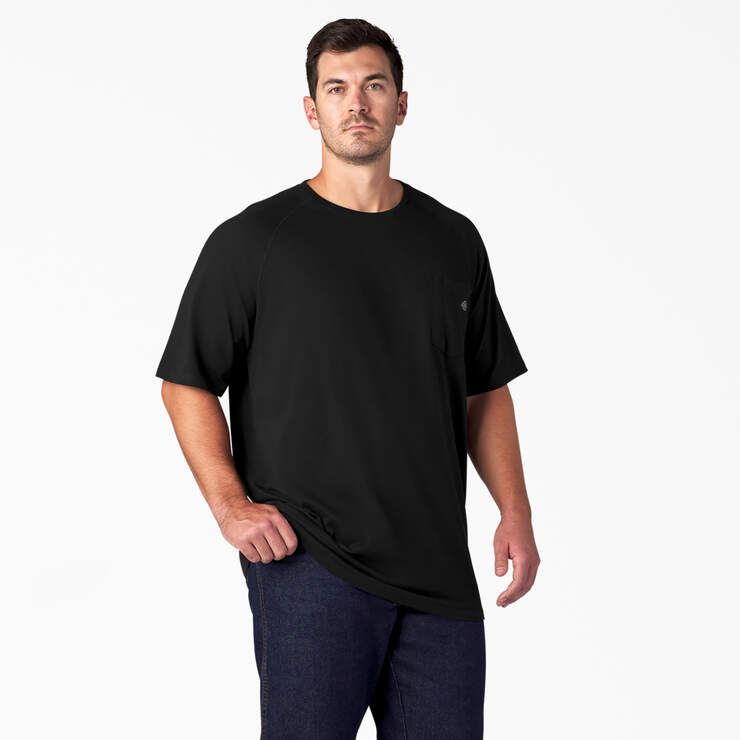 Cooling Short Sleeve Pocket T-Shirt - Black (BK) image number 7