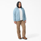 Women&#39;s Plus Heavyweight Full-Zip Hoodie - Clear Blue &#40;EU&#41;