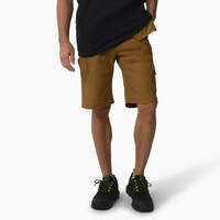 FLEX Temp-iQ® 365 Regular Fit Tech Duck Shorts, 11" - Rinsed Brown Duck (RBD)