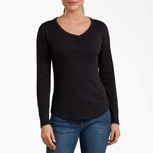 Women's Henley Long Sleeve Shirt