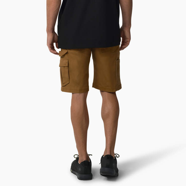 FLEX Temp-iQ® 365 Regular Fit Tech Duck Shorts, 11" - Rinsed Brown Duck (RBD) image number 2