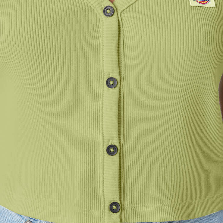 Women’s Short Sleeve Emporia Cardigan - Pale Green (AEG) image number 8
