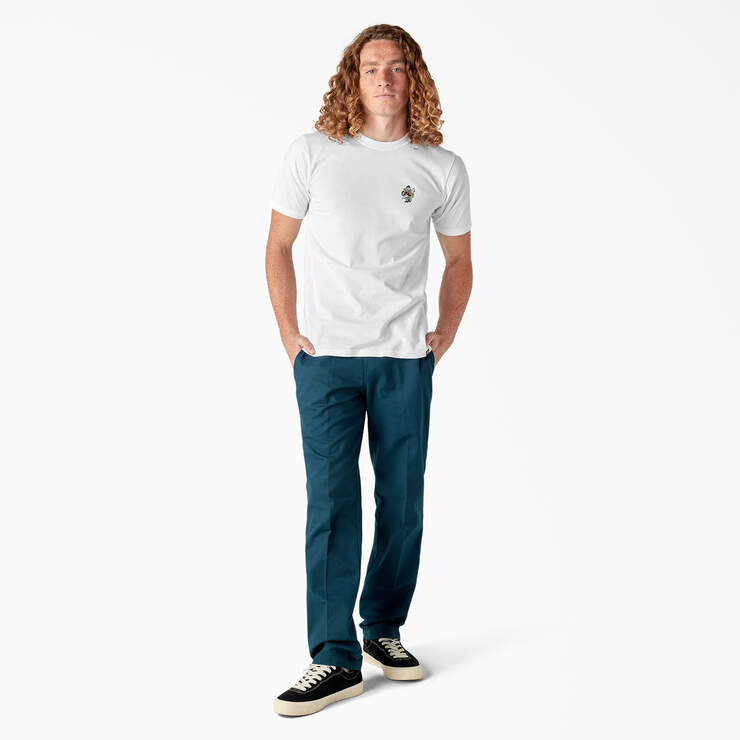 Dickies Skateboarding DIY Skate Graphic T-Shirt - White (WH) image number 4