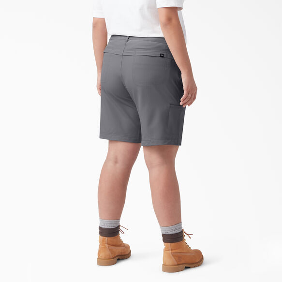 Women&#39;s Plus Cooling Shorts, 9&quot; - Graphite Gray &#40;GA&#41;