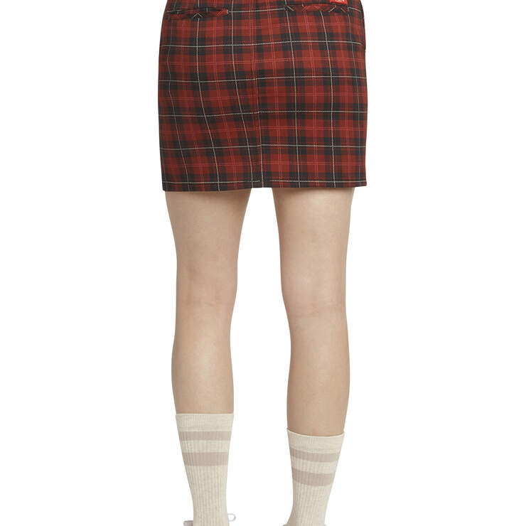Dickies Girl Juniors' Plaid Skirt - Red (RD) image number 2