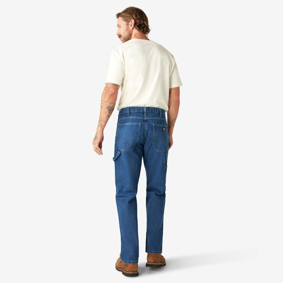 Relaxed Fit Heavyweight Carpenter Jeans - Stonewashed Indigo Blue &#40;SNB&#41;