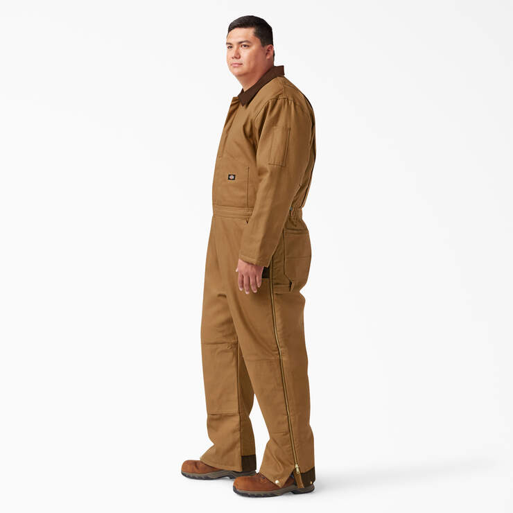 Duck Insulated Coveralls - Brown Duck (BD) image number 6