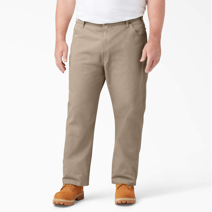Relaxed Fit Heavyweight Duck Carpenter Pants - Rinsed Desert Sand (RDS) image number 4