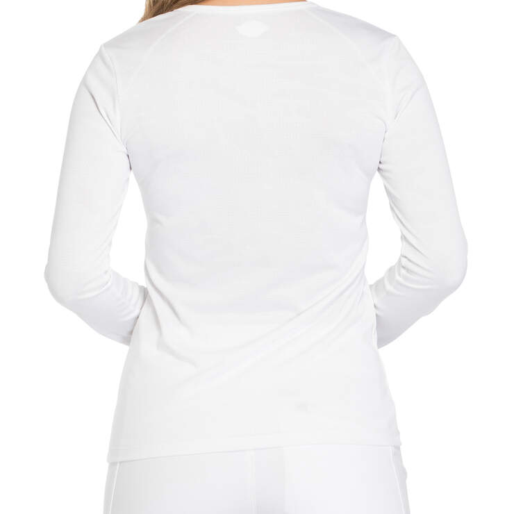 Women's Dynamix Long Sleeve Knit T-Shirt - White (DWH) image number 2