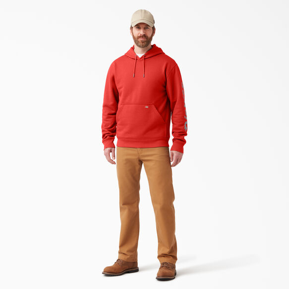 Water Repellent Sleeve Logo Hoodie - Molten Lava &#40;M2A&#41;