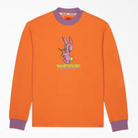 Brain Dead Embroidered Waffle Knit Sweater - Burnt Orange (TO1)
