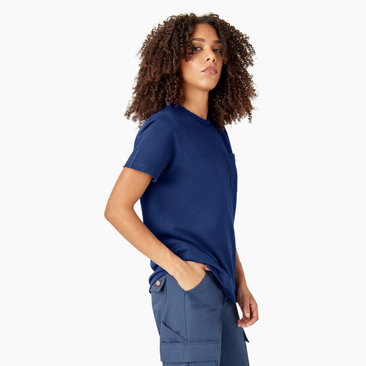 Women's Heavyweight Short Sleeve Pocket T-Shirt - Surf Blue (FL) image number 4