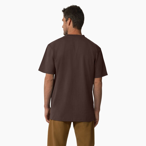 Short Sleeve Tri-Color Logo Graphic T-Shirt - Chocolate Brown &#40;CB&#41;