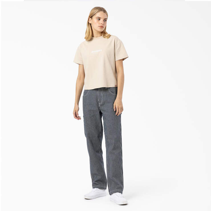 Women's Loretto Cropped T-Shirt - Tan (FTN) image number 3