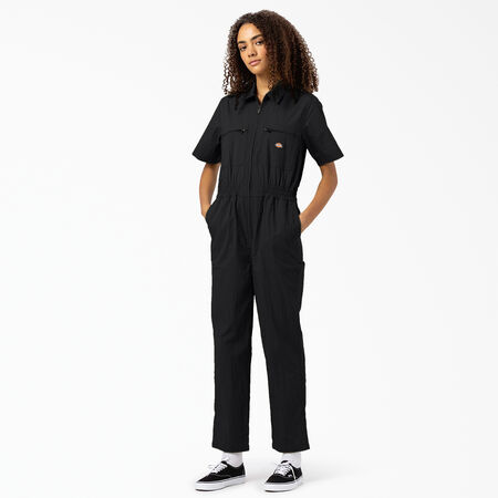 Women&#39;s Pacific Short Sleeve Coveralls - Black &#40;BK&#41;
