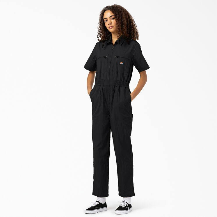 Women&#39;s Pacific Short Sleeve Coveralls - Black &#40;BK&#41;