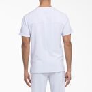 Men&#39;s EDS Essentials V-Neck Scrub Top with Patch Pockets - White &#40;DWH&#41;