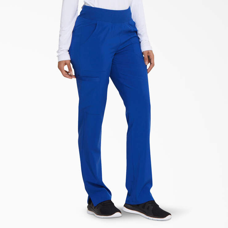 Women's EDS Essentials Cargo Scrub Pants - Galaxy Blue (GBL) image number 4