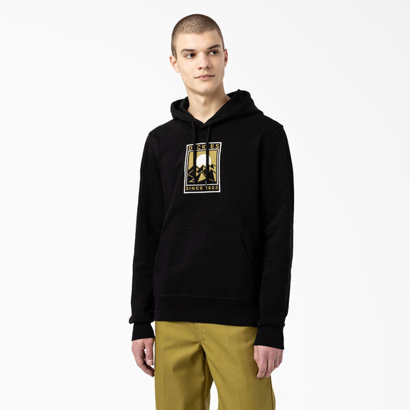 Pacific Embroidered Graphic Hoodie - Black &#40;KBK&#41;
