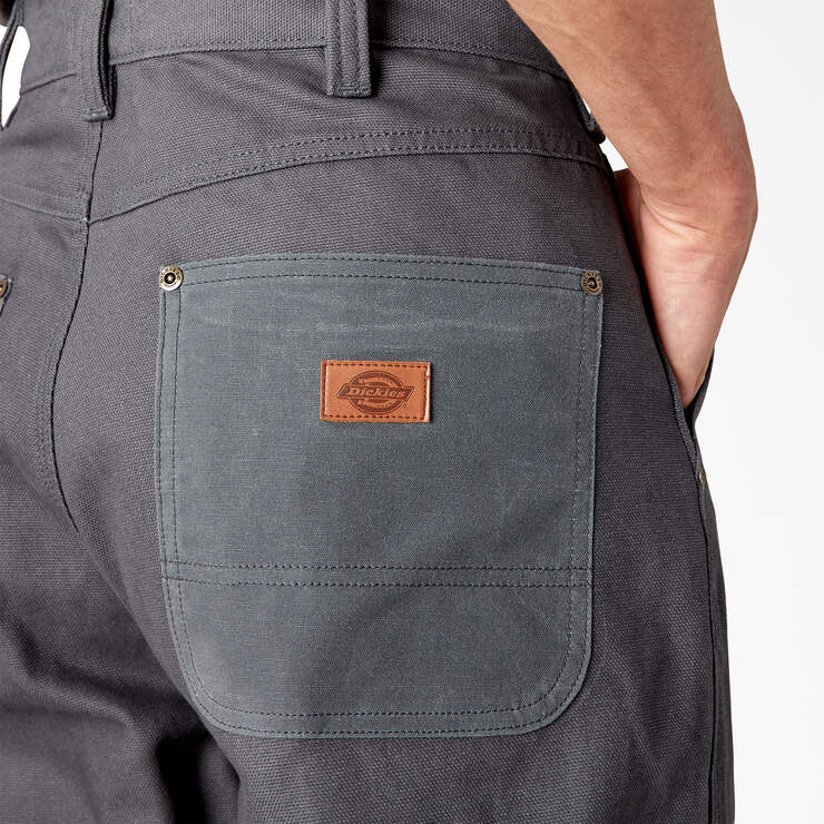 Lucas Waxed Canvas Double Knee Pants - Charcoal Gray (CH) image number 7