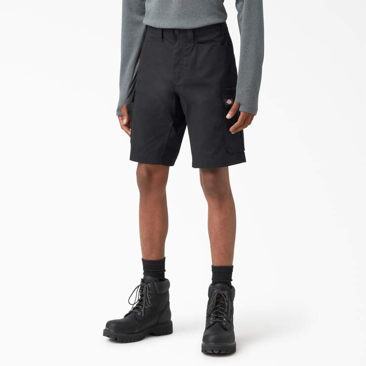 FLEX Temp-iQ® 365 Regular Fit Shorts, 11" - Black (BKX) image number 1