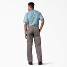 Loose Fit Double Knee Work Pants - Silver &#40;SV&#41;