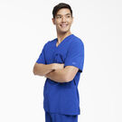 Men&#39;s EDS Essentials V-Neck Scrub Top with Patch Pockets - Galaxy Blue &#40;GBL&#41;