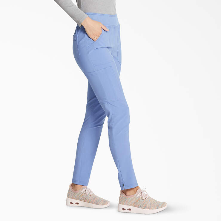 Women's EDS Essentials Tapered Leg Scrub Pants - Ceil Blue (CBL) image number 4