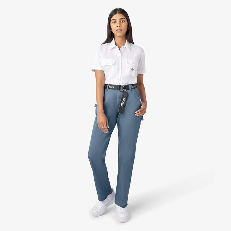 Women's Relaxed Fit Carpenter Pants - Coronet Blue (CNU) image number 5