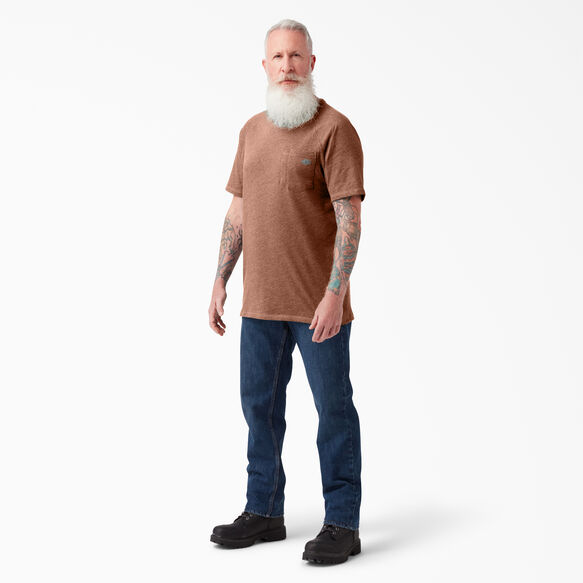 Cooling Short Sleeve Pocket T-Shirt - Cork Single Dye Heather &#40;C2K&#41;