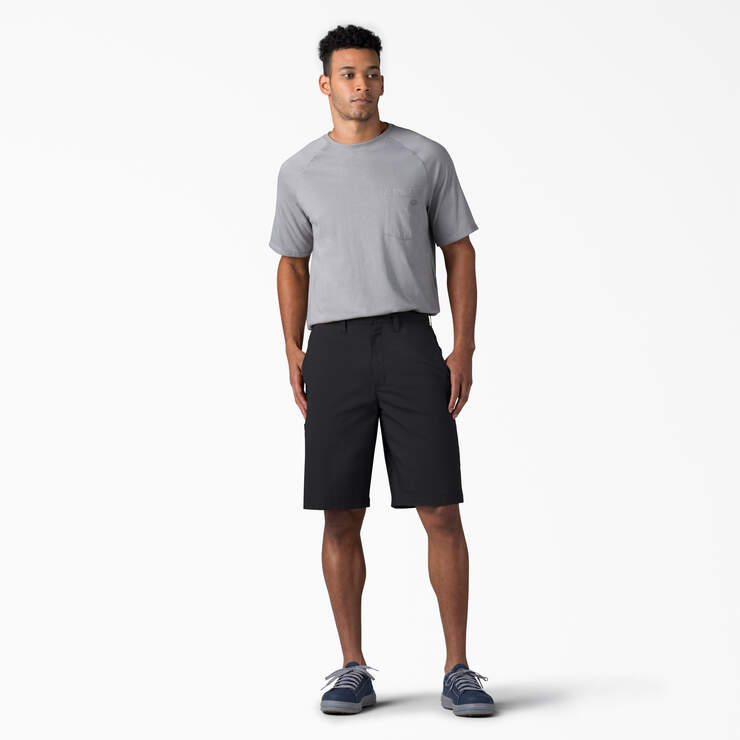 FLEX Cooling Regular Fit Utility Shorts, 11" - Black (BK) image number 4