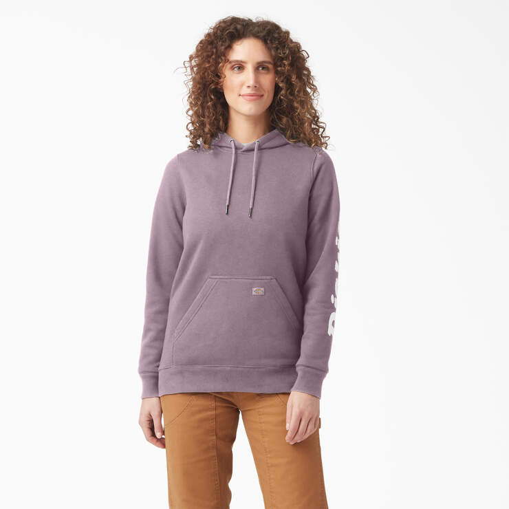 Women's Water Repellent Sleeve Logo Hoodie - Lilac (LC) image number 1