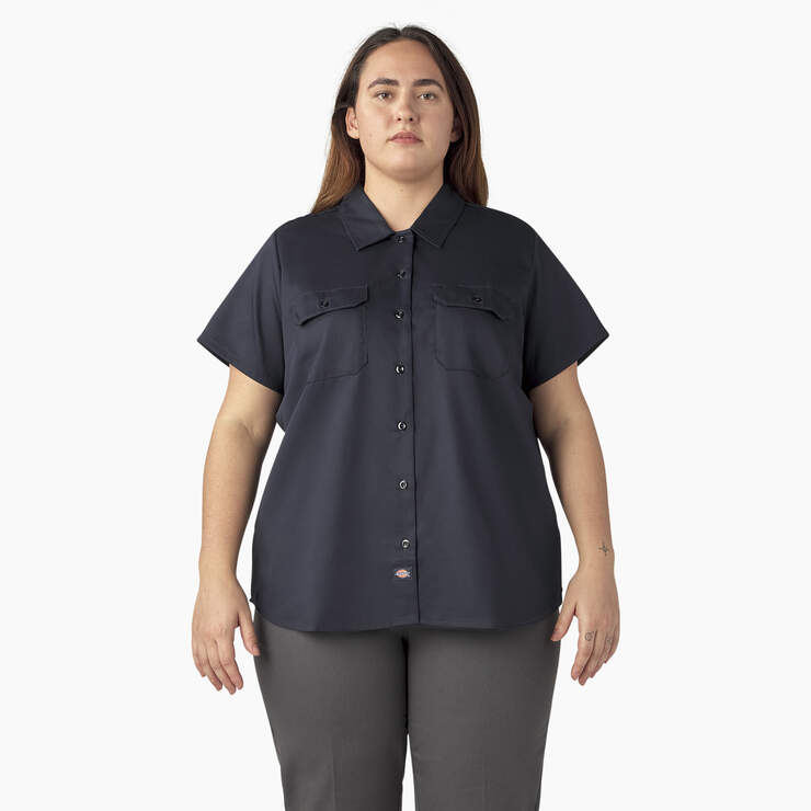 Women's Plus 574 Original Work Shirt - Dark Navy (ASN) image number 1