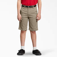 Boys' FLEX Slim Fit Shorts, 8-20 - Desert Sand (DS)