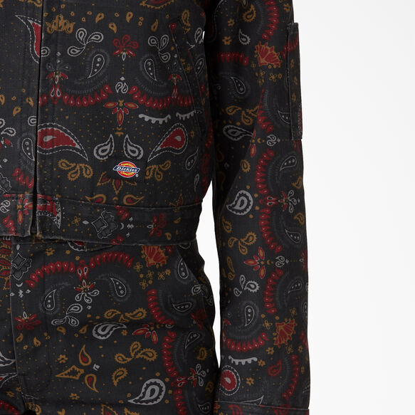 Women&rsquo;s Reworked Eisenhower Jacket - Rinsed Black Bandana &#40;R1B&#41;