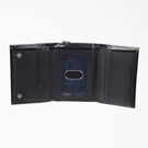 Leather Trifold Wallet - Black &#40;BK&#41;