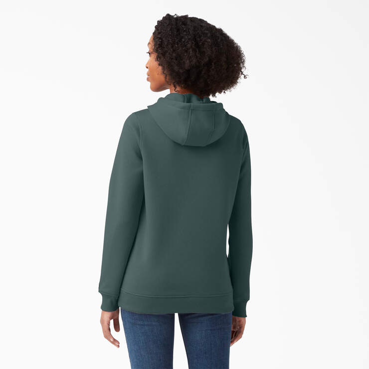 Women's Water Repellent Logo Hoodie - Lincoln Green (LN) image number 2