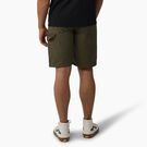 Hickory Stripe Carpenter Shorts, 11&quot; - Military Green Hickory Stripe &#40;HSY&#41;