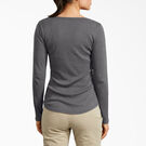 Women&#39;s Henley Long Sleeve Shirt - Graphite Gray &#40;GAD&#41;