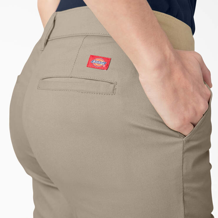 Women's FLEX Slim Fit Bootcut Pants - Desert Sand (DS) image number 6