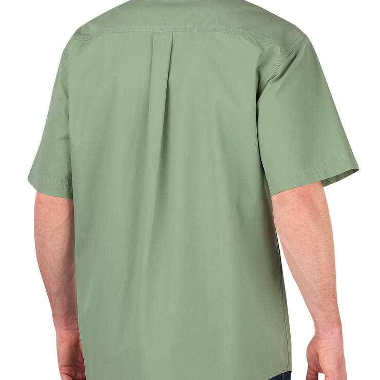 Short Sleeve Canvas Shirt - RINSED BAY LEAF (RYF) image number 2