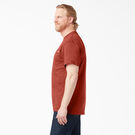 Heavyweight Heathered Short Sleeve Pocket T-Shirt - Rustic Red Heather &#40;RRH&#41;