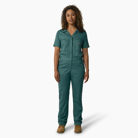 Women&#39;s Cooling Short Sleeve Coveralls - Lincoln Green &#40;LN&#41;