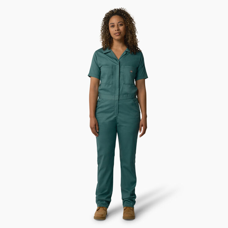 Women&#39;s Cooling Short Sleeve Coveralls - Lincoln Green &#40;LN&#41;