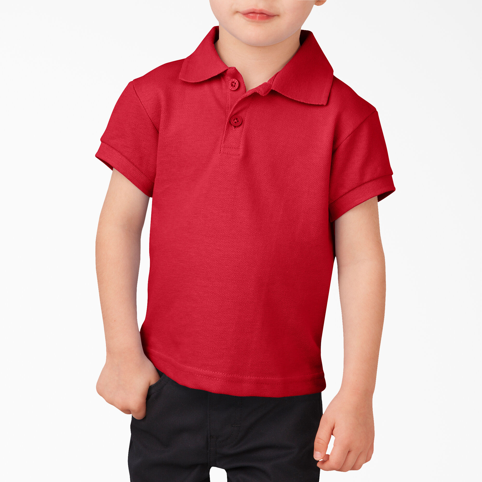 Boys Black and Red Polo Shirt 