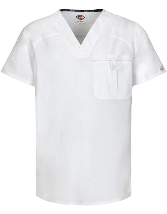 Men's EDS Signature V-Neck Scrub Top with Certainty® - DICKIES WHITE (DWH)