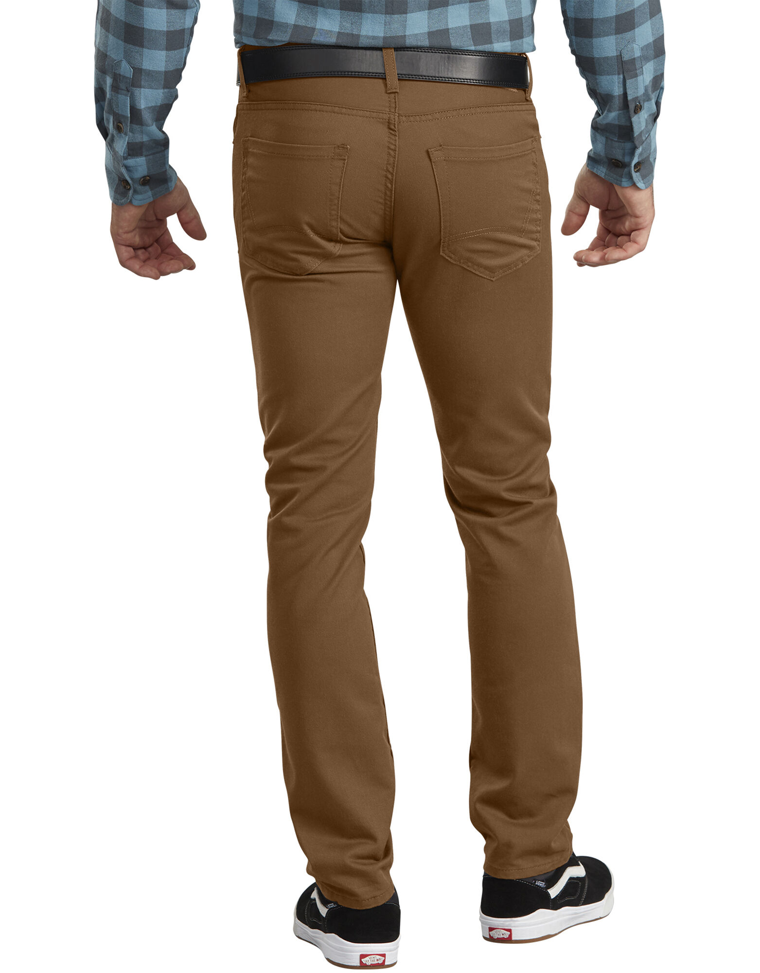 Dickies Men/'s XD814 Flex Slim Fit Tapered Leg 5-Pocket Pant BROWN DUCK