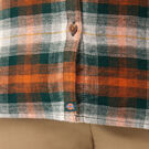 Women&#39;s Plus Long Sleeve Plaid Flannel Shirt - Forest/Copper Ombre Plaid &#40;C1T&#41;