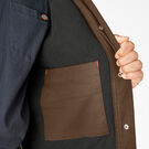 Water Repellent Fleece-Lined Duck Shirt Jacket - Timber Brown &#40;TB&#41;